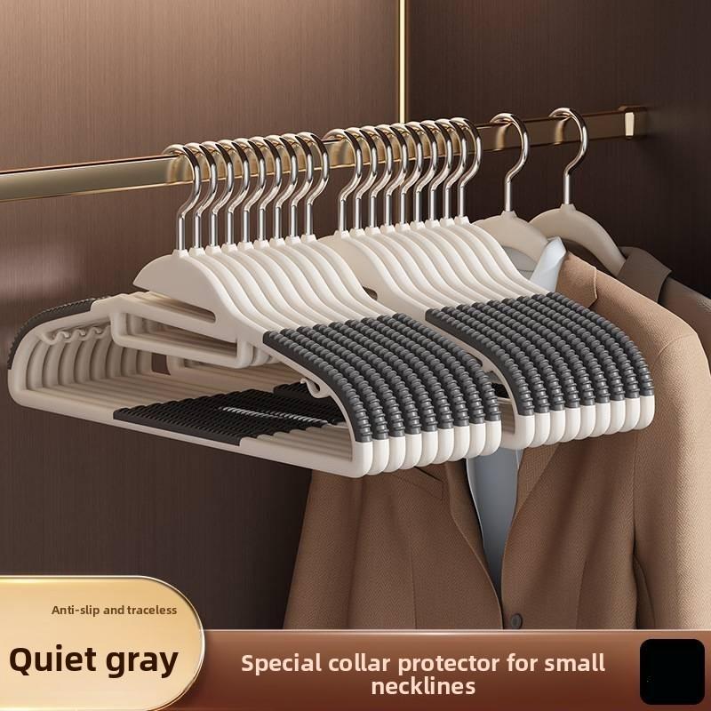 Durable Plastic Clothes Holders With Thickened Edges And Antislip Surface For Home Wardrobe