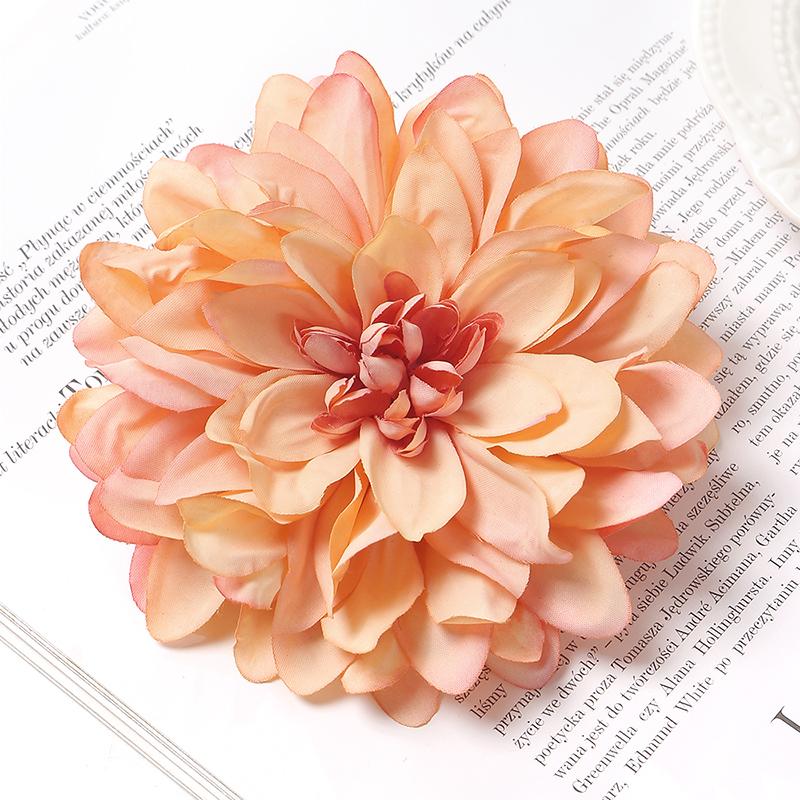3Pcs Artificial Snowy Flower 11cm Silk Flower Head Home Decoration Wedding Decor DIY Bridal Chest Flower Party Accessories