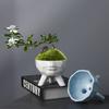 Ceramic Flower Pot Breathable Simple Nordic Style Portrait Pot Indoor Desktop Art Ornament Flower Pot Succulent Green Plant Flower Pot