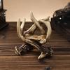 Yousheng Vintage Deer Antler Candle Holder Gothic Antler Tealight Candle Stand Candlestick Table Centerpiece Home Office Desktop Decoration