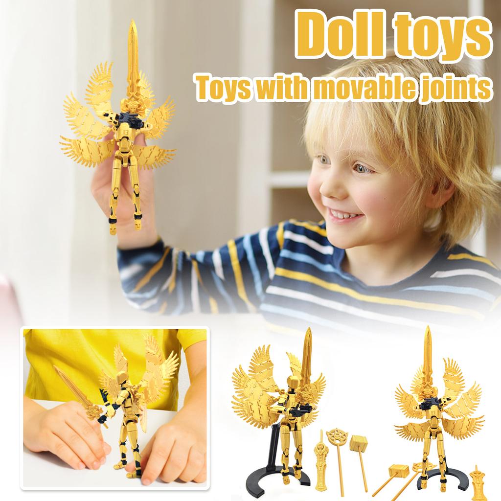 Mobile Doll Set, 3D Printed Titan Robot Mobile Doll, Posable Mobile Doll, Suitable For Collectors, Desktop Decoration