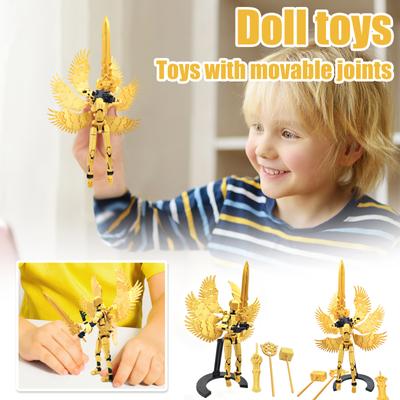 Mobiles Puppenset, 3D-gedruckte Titan-Roboter-Mobilpuppe, bewegliche Mobilpuppe, für Sammler geeignet, Schreibtischdekoration