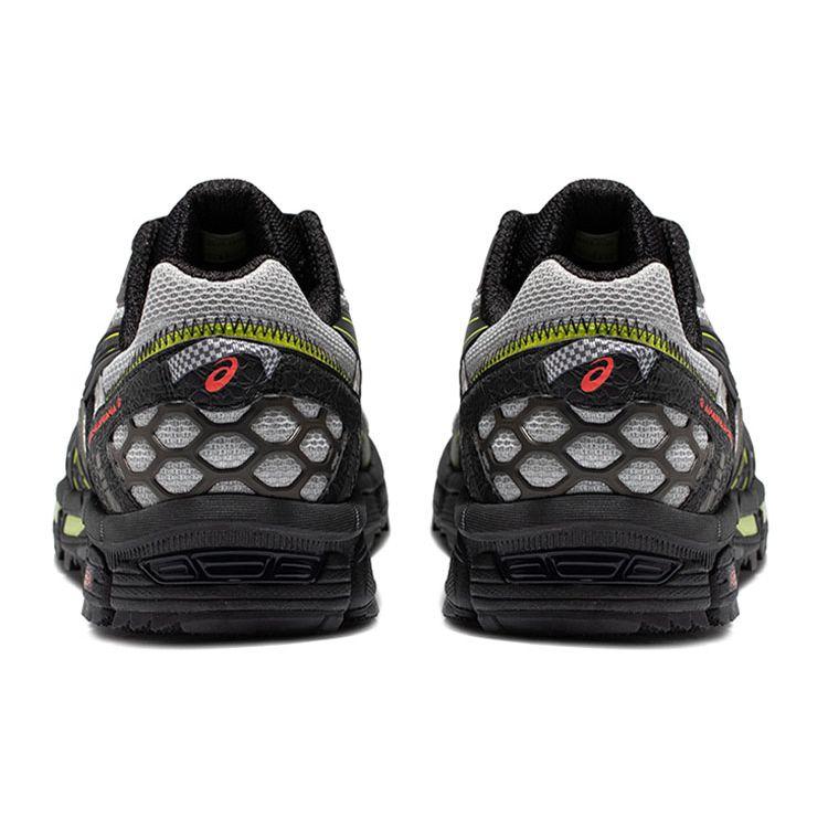 Asics Gel-Kahana 8 Retro Cushioning Fabric Synthetic Leather Low Top Trail Running Shoes Men sneaker Gray Black 1011B109-026