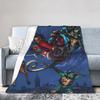 TMNT Game Blanket Christmas Super Warm Novelty Plush Throw Blanket For Girls Boys Bedroom Flannel Bedspread Bed Cover