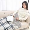 Wearable Quilt Shawl Blanket Office Home Bed Sofa Travel Throw Blanket Button