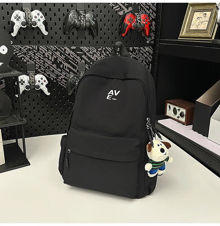 School bag Korean version couple simple large-capacity backpack leisure commuting college student school bag niche light travel backpack