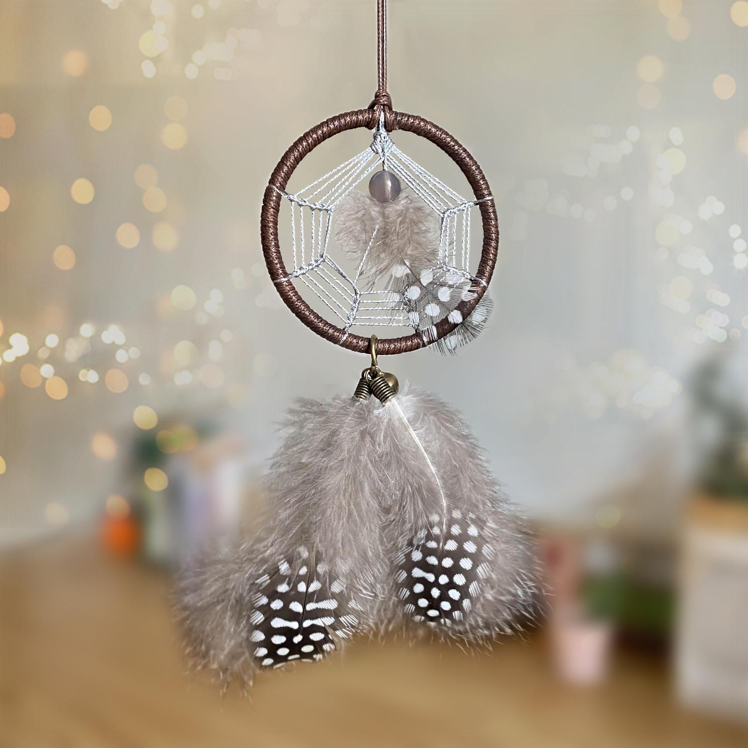 

1 Pc Mini Tree of Life Dream Catchers for Car with Crystal, Gemstone Suncatcher Hanging Is Personalized Home Decor