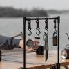 Multi-function Camping Cookware Stand Hanging Organizer with Hooks for Camping