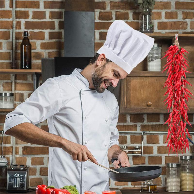 Artificial Fruit Vegetables Fake Chili Garlic Pumpkin For Home Kitchen Farm Party Wall Hanging Decoration Foam Pepper Strings