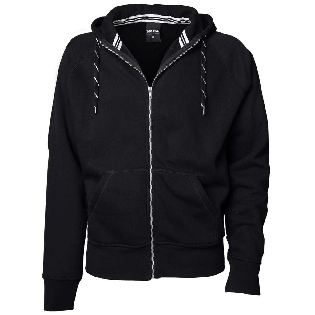 Tee Jays Mens Full Zip Hooded Sweatshirt