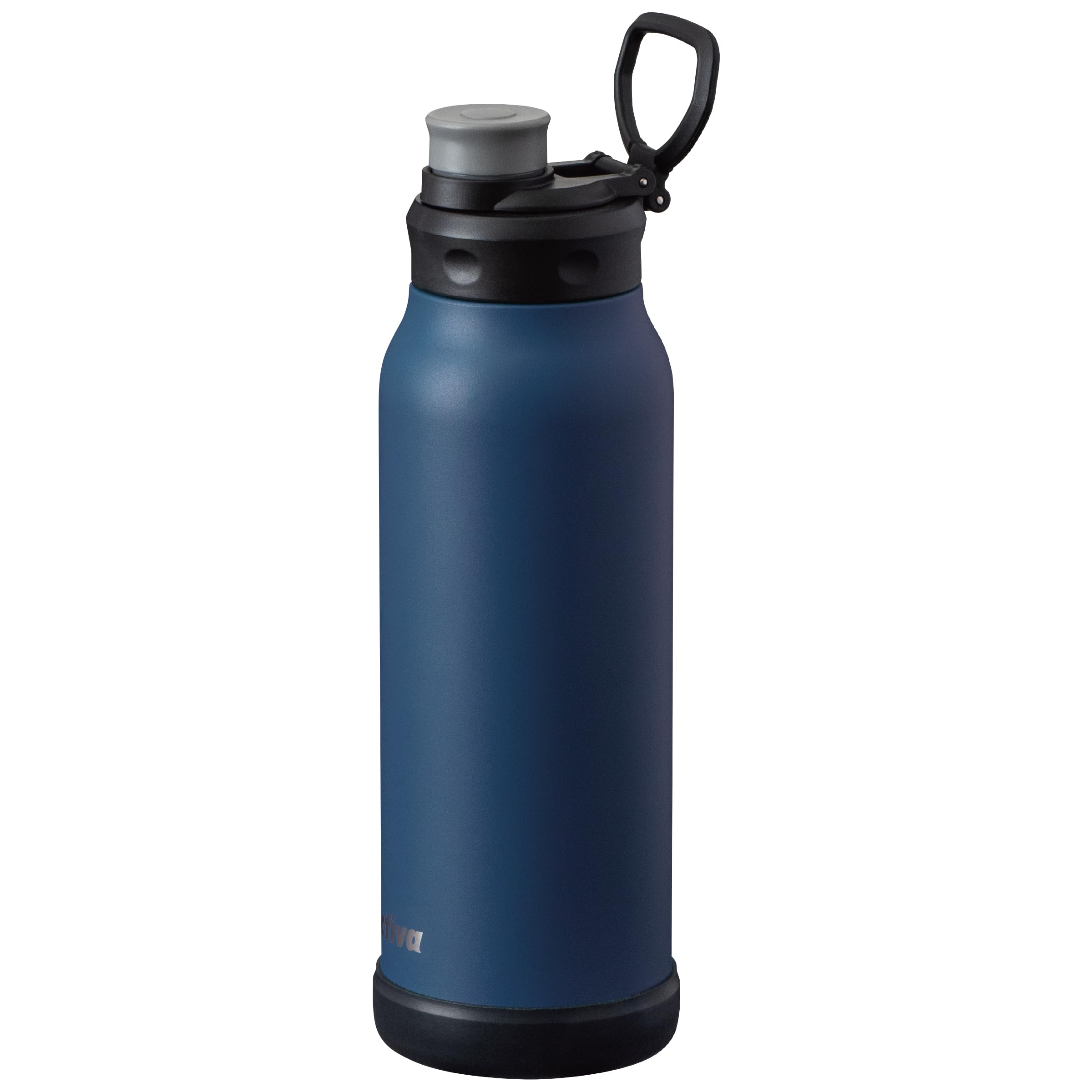 

Atlas Activa 1 Liter Water Bottle, Navy (ADHB-1000NV), 1 Liter Capacity, Vacuum Insulated, Direct Drinking, Sports Drink Compatible, Large Capacity,