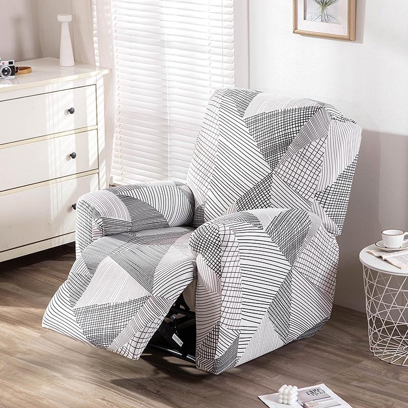 1/2/3 Seater Recliner Sofa Cover Elastic Jacquard Armchair Chair Cover for Living Room Cheap Relax Slipcover Protector