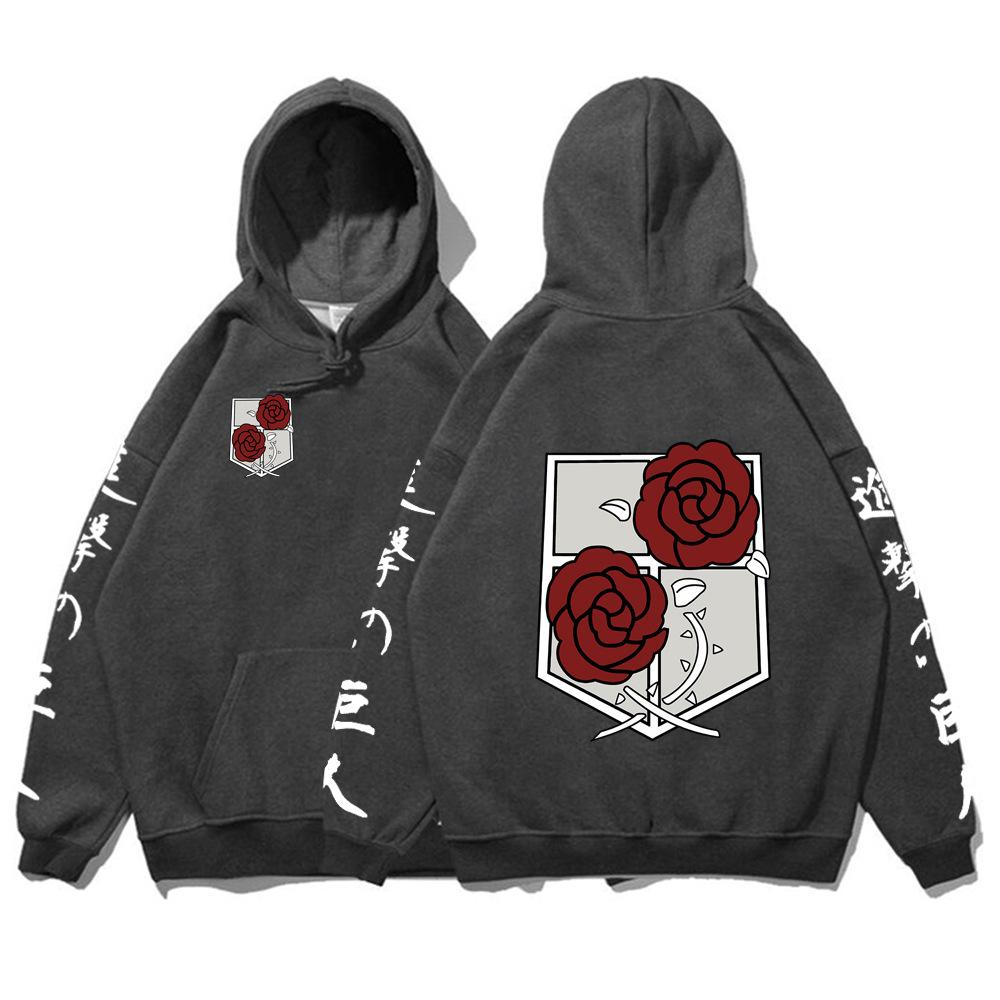 

Атака Титанов Эрен Йегер Толстовки Мужская Мода Толстовки с Длинным Рукавом Женские Повседневные Пуловеры Уличная Одежда Харадзюку Судадерас 3XL