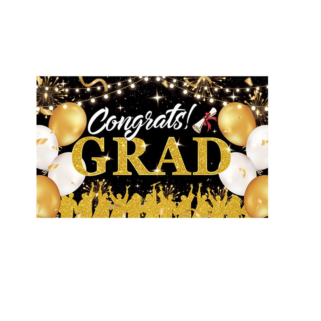 Graduation , Campus Graduation Decorations, Party Banners, Courtyard Ornaments, Background Fabric, Indoor Dining Event