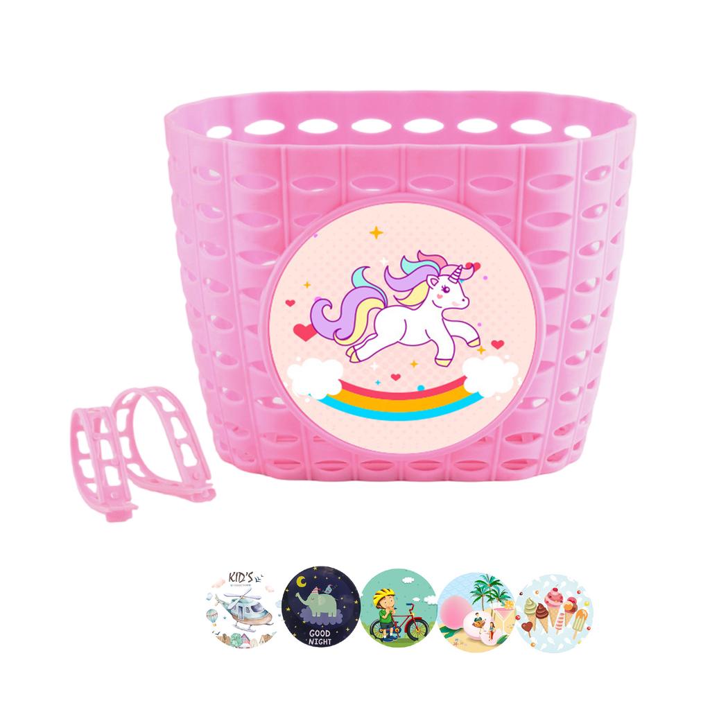 Dětský košík na kolo pro chlapce a dívky Voděodolné plastové dětské koše na kola pro dětská kola a dětské tříkolky