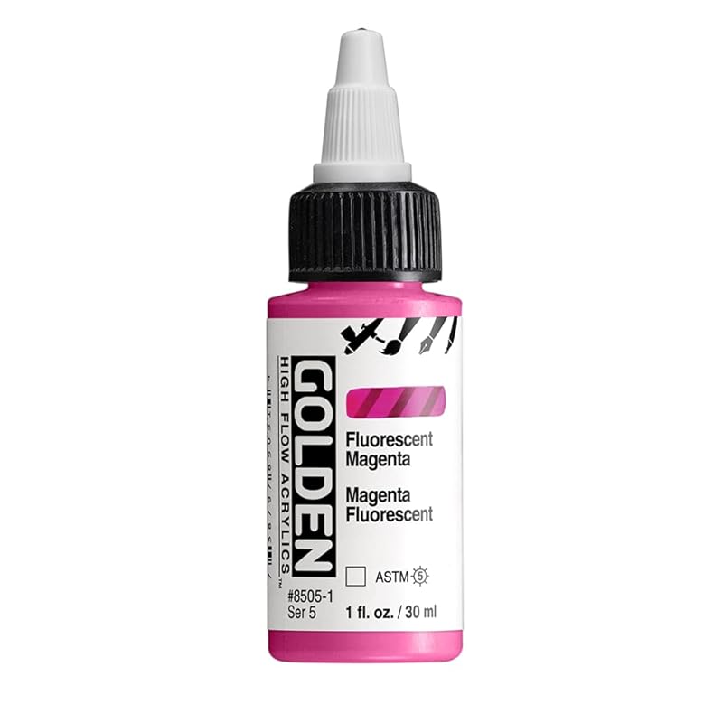 

Golden Acrylic High Flow 30ml 8505 Fleurescent Magenta 13121505