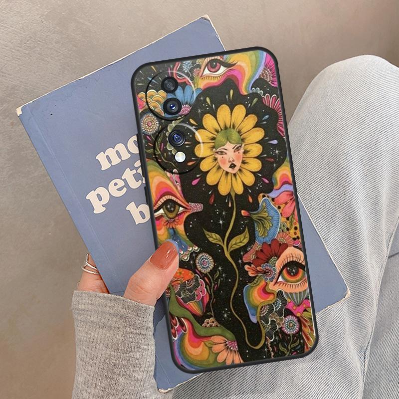 Indie Hippie Case For Honor Magic 8 Pro 5 6 7 Lite Cover For Honor 400 200 90 70 50 X8a X8b X9a X9b X9c