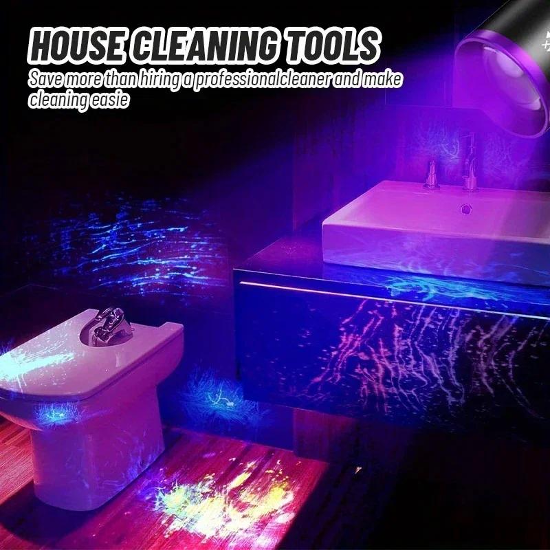 395NM UV Flashlight LED Ultraviolet Torch Zoomable Ultra Violet Lights Inspection Lamp Pet Urine Stain Detector Tools Lantern