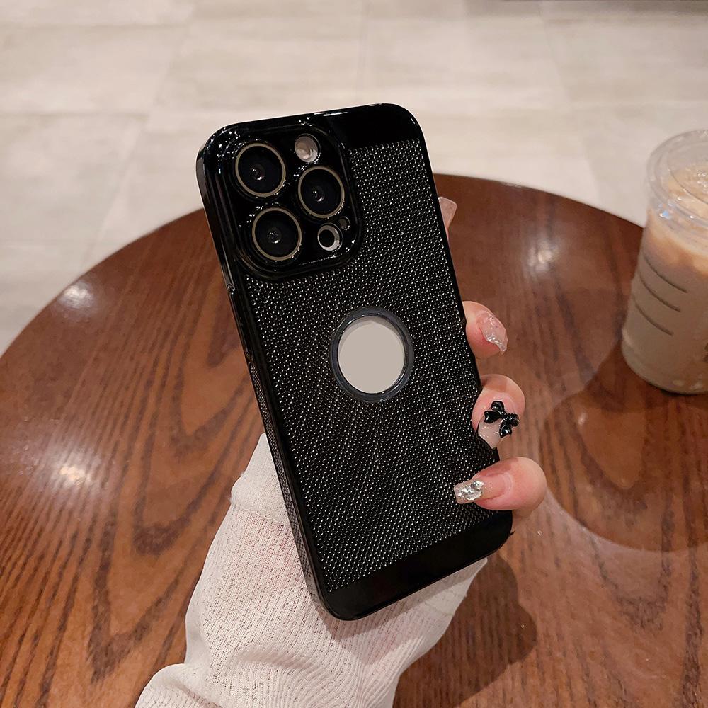 

Чехол для телефона iPhone 11 13 16 ProMax iPhone 14 15 ProMax 12 13 ProMax 13 Pro 14 Pro с гальваническим покрытием, защитная сетка для линз, устойчивая к падениям и водонепроницаемая iPhone 11 чёрный