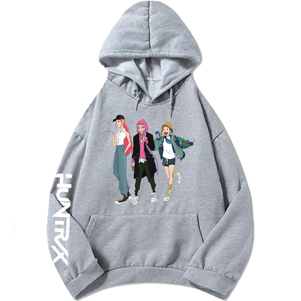 Saja Boys Glow in The Dark Adult Hoodie KPop Demon Hunters Graphic Printing Sweatshirts Long Sleeve Hooded Pullovers Men