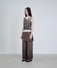 Deoaeteus Layered Sheer Sleeveless Set_Khaki