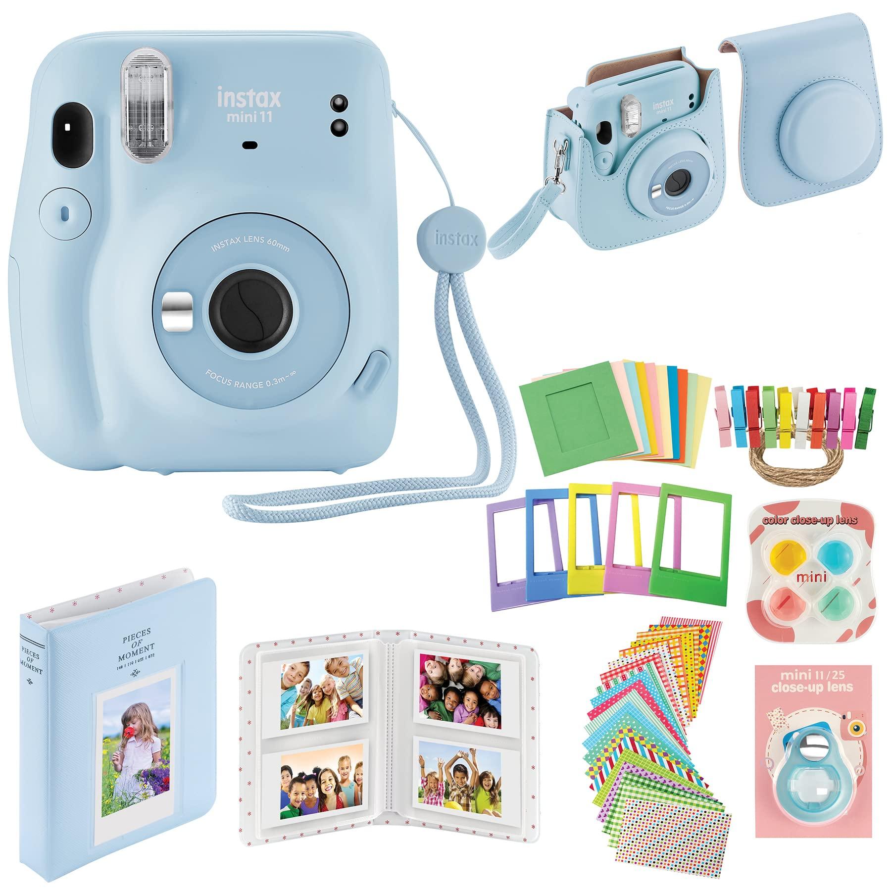 

Fujifilm Instax Mini 11 миттєва камера з футляром, альбомом та іншим комплектом аксесуарів (Блакитне небо)