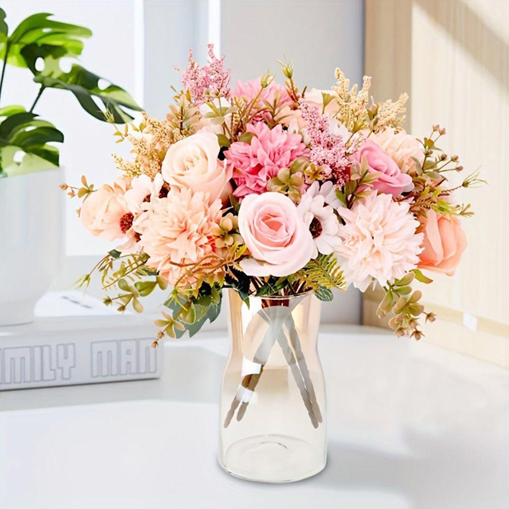 Ball Chrysanthemum Simulation Daisy Silk Fake Sunflower Bouquet  Festival Favors