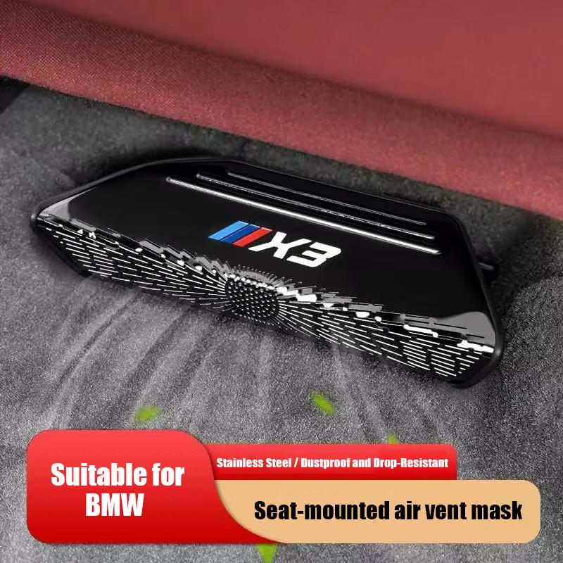 2Pcs Car Seat Air Vent Cover Exhaust Outlet Protector Dust Mesh Sticker For BMW 3 Series X1 X3 X5 G80 G06 G07 G42 G14 G15 G1
