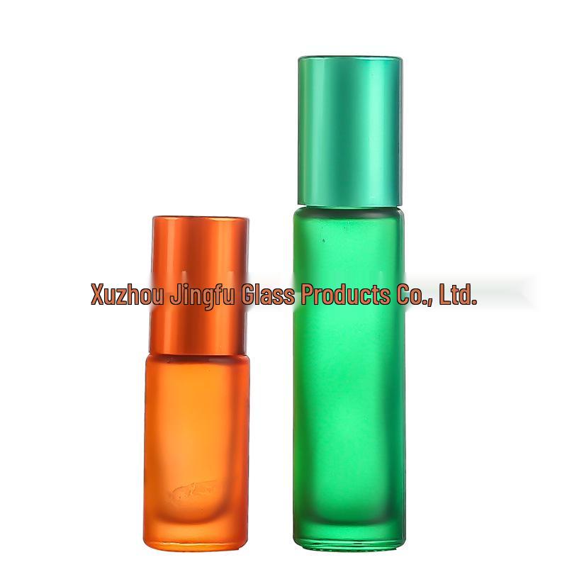 Colored Frosted Glass Roll-On Bottles for Essential Oils (5ml & 10ml)