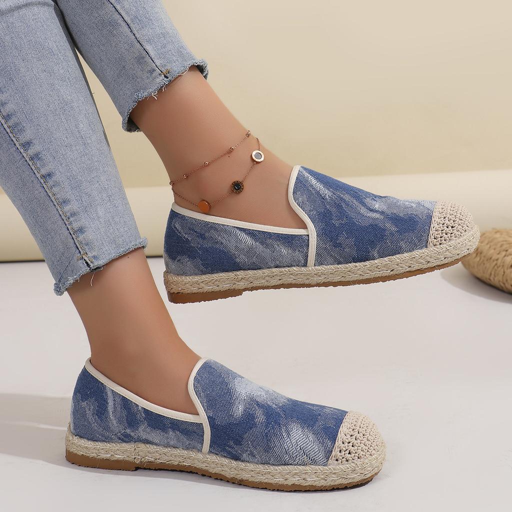 Fashion Women Flats Shoes 2024 Summer Handmade Ladies Shoes Leather Breathable Sandals Women Flats Retro Style Support Shoes for Women
