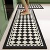 Quick-Drying Chessboard Diatom Mud Kitchen Mat – Non-Slip, Water-Absorbent Entrance Floor Mat
