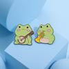 Inspired Frog Playful Enamel Brooch Stylish And Functional Pin For Casual And Formal Outfits