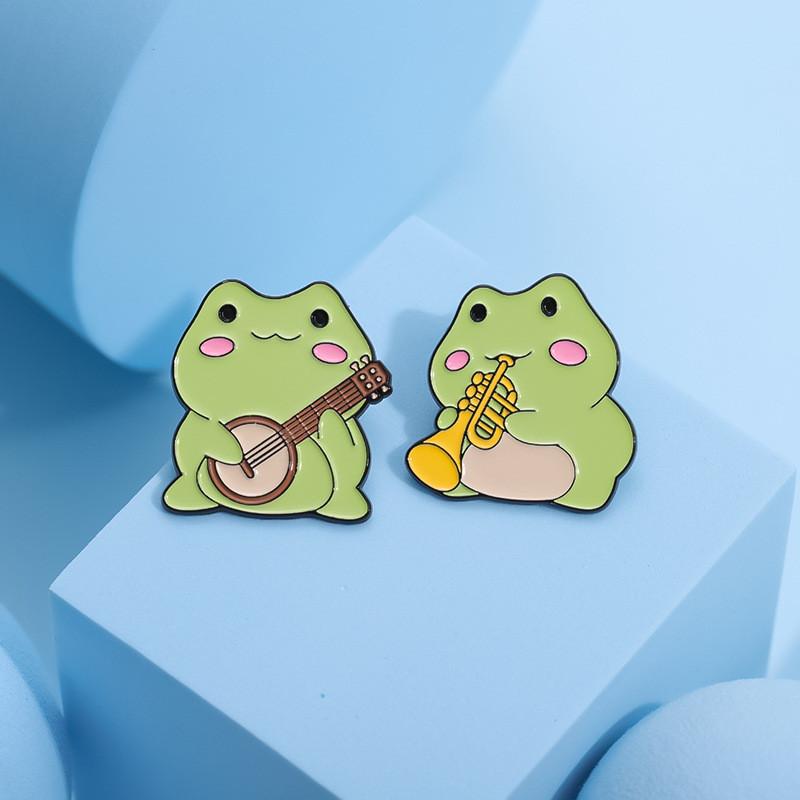 Inspired Frog Playful Enamel Brooch Stylish And Functional Pin For Casual And Formal Outfits