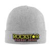 Rockstar Energy Drink Warm Knitted Cap Winter Knit Bonnet Hat Skullies Beanies Hip Hop Caps for Unisex
