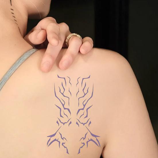 Temporary Tattoo Stickers Waterproof Body Art Long-lasting Cosplay Tattoos Stickers for Parties Festivals Concerts Role Playing Props