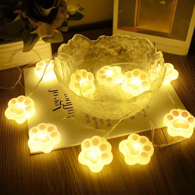 1,5 m LED Rosa Katteklo Lyslenke Gardin Girlander Lyslenker Soverom Hjem Julefest Bursdagsdekorasjon Eventyrlys