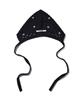 YOUHEE Heart Crochet Bonnet Hat Black