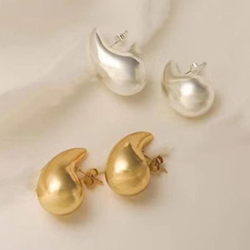 

Модные гладкие именные серьги, простые и классные серьги, ювелирные изделия серебряный