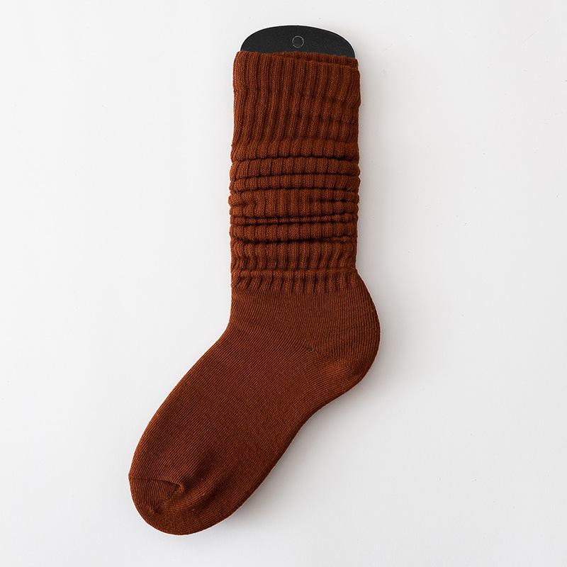 SYVISS Unisex Solid Color Scrunch Socks - Long Warm Leg Warmers, Slouch & Bubble Styles for Men and Women.