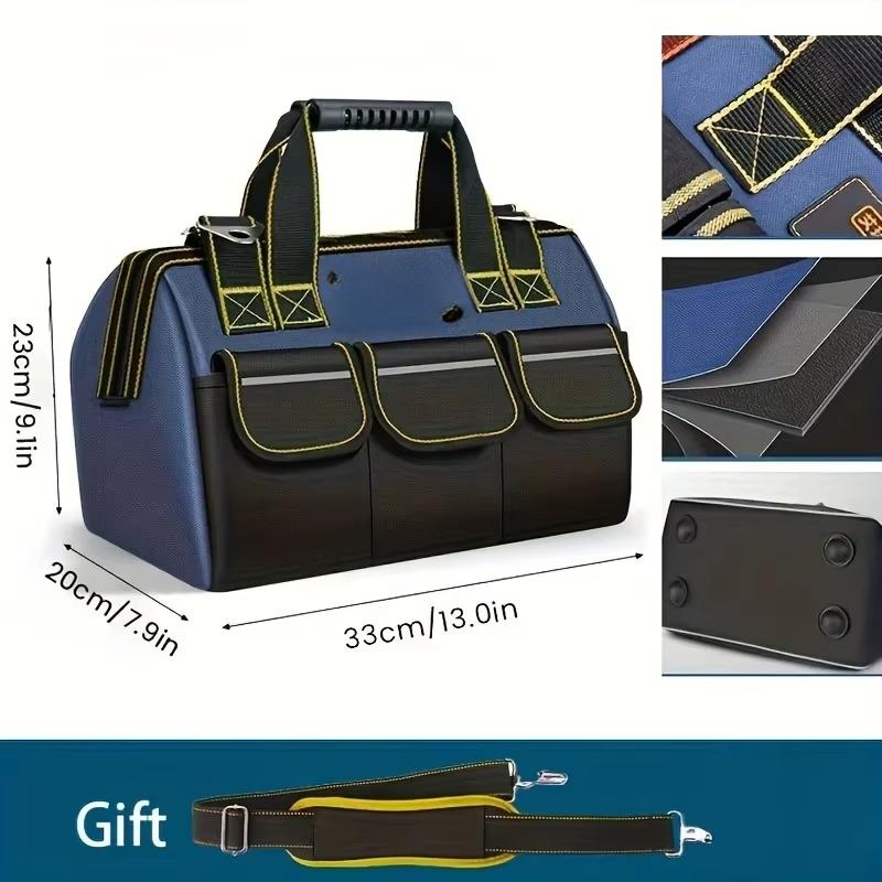Multifunctional Tool Bags 1680D Oxford Cloth Electrician Bags Waterproof and Wear-Resistant High Capacity Storage Bags