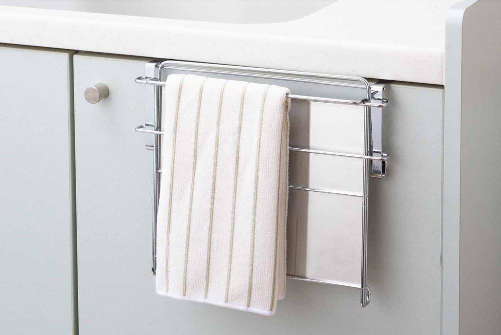 Yoshikawa Towel Hanger Auxiliary 30 x x 13 1304583 & Table, Silver, 27.2 cm,