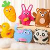 Kit de Costura Animal DIY Divertido Feito à Mão Gato Panda Artesanato em Feltro DIY Conjunto de Costura Fino Treinamento de Habilidades Motoras Infantis Presentes de Aniversário para Crianças