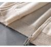 Men's Hooded Wool Cardigan - Solid Color, Zipper, Drawstring, Loose Fit Knitted Sweater Jacket