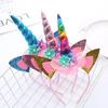Einhorn Haarband Mädchen Halloween Party Leistung Hut Kopfbedeckung Einhorn Thema Geburtstag Süße Kinder Stirnband Zubehör