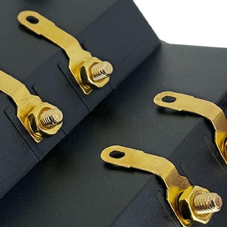 Live Speakers Terminal Box 4 Copper Binding Post Cable Connector Terminal