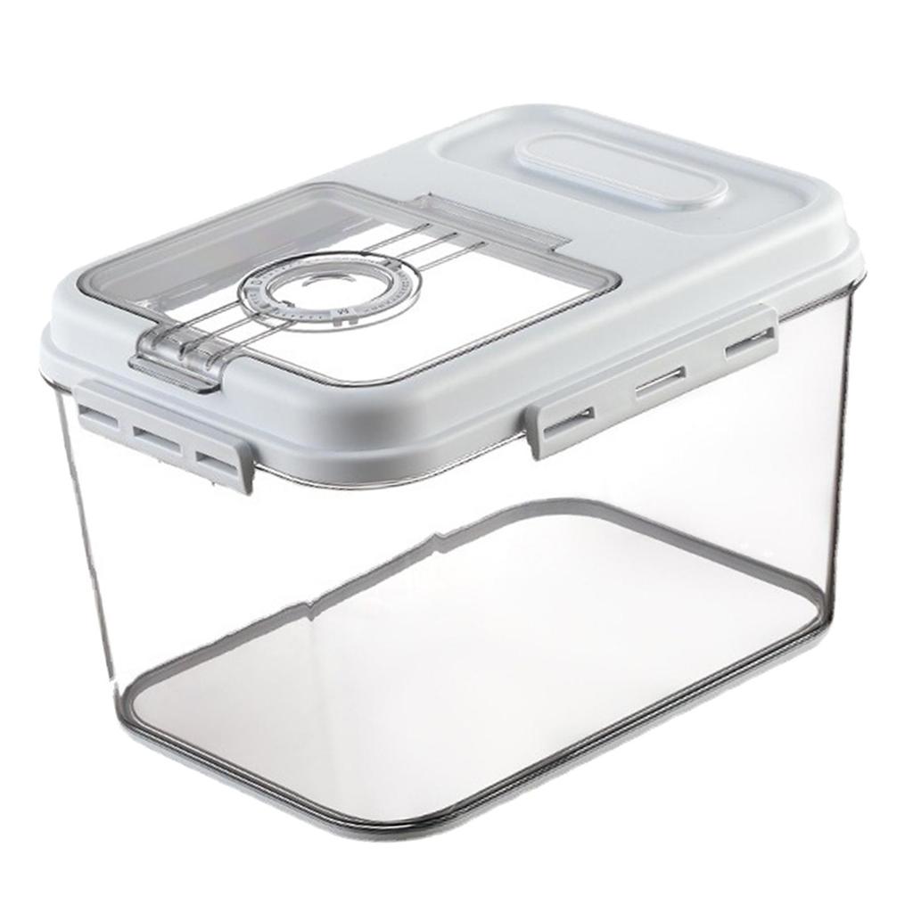 Clear Rice Storage Container Pantry Organization for Household Nuts Kitchen 66Lbs