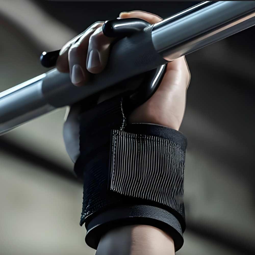 1 PC/Pair Pull-up Weight Lifting Grip Hook Non-Slip Adjustable Auxiliary Power Wrist Guard 1 Pair Auxiliary
