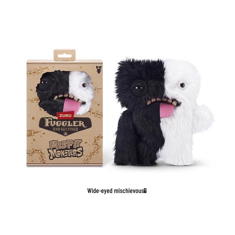 

Оригинальный плюшевый брелок Fuggler Монстр с большими зубами для прорезывания зубов - Уродливо-милая игрушка с зубным сокровищем Genuine