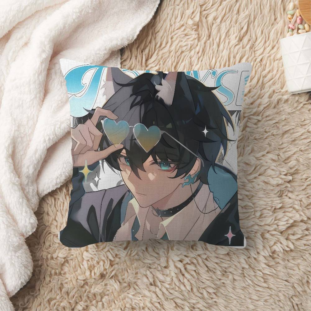 Anime Honkai Star Rail Dan Heng Cushion Cover Car Throw Pillow Case For Sofa Car Christmas Gift xcm xcm