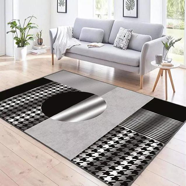 

EPeddler Home Современный золотой серебряный узор, нескользящая точечная основа с цифровой печатью, гостиная нового поколения, кухня, ковер для спальни и напольный коврик 50 x 80